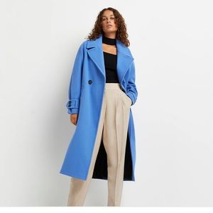 River Island Double Breasted Oversized Coat